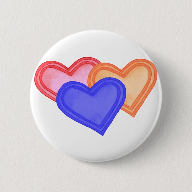 Heart Trio Button (Front)