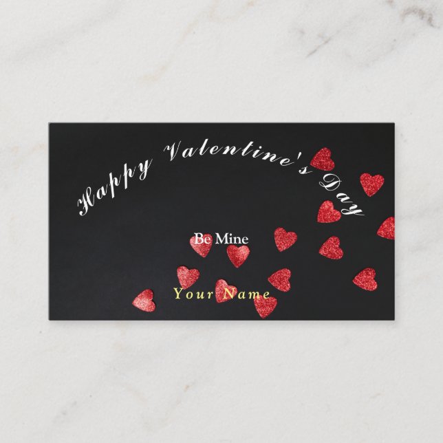 Heart Valentine day Enclosure Card (Front)