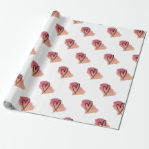 Heart  valentine wrapping paper 