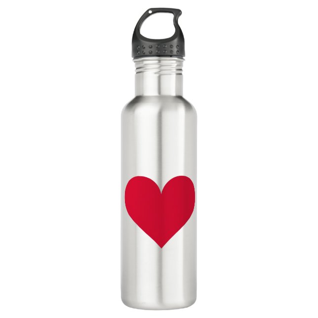 Heart Valentines Day Love Heart  710 Ml Water Bottle (Front)
