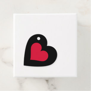 Heart Valentines Day Love Heart Favour Tags