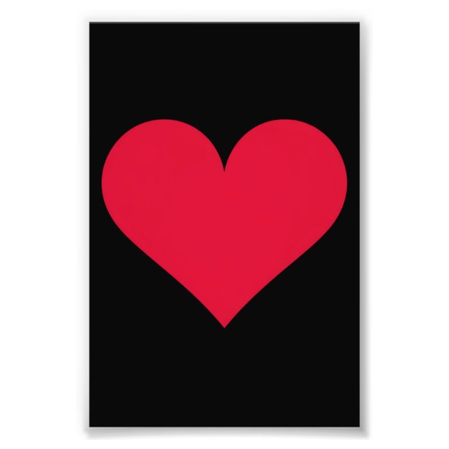 Heart Valentines Day Love Heart  Photo Print (Front)