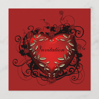 Heart Valentine's Day Party Invitation