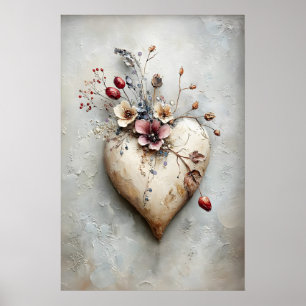 Heart Valentine's Day Print, Spring Wall Art