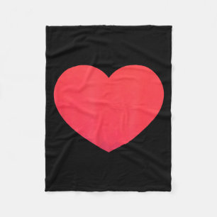 Heart Valentines Day Shirt - Graphic Novelty Love Fleece Blanket
