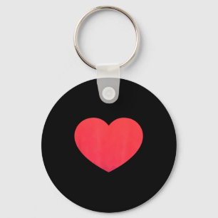 Heart Valentines Day Shirt - Graphic Novelty Love  Key Ring