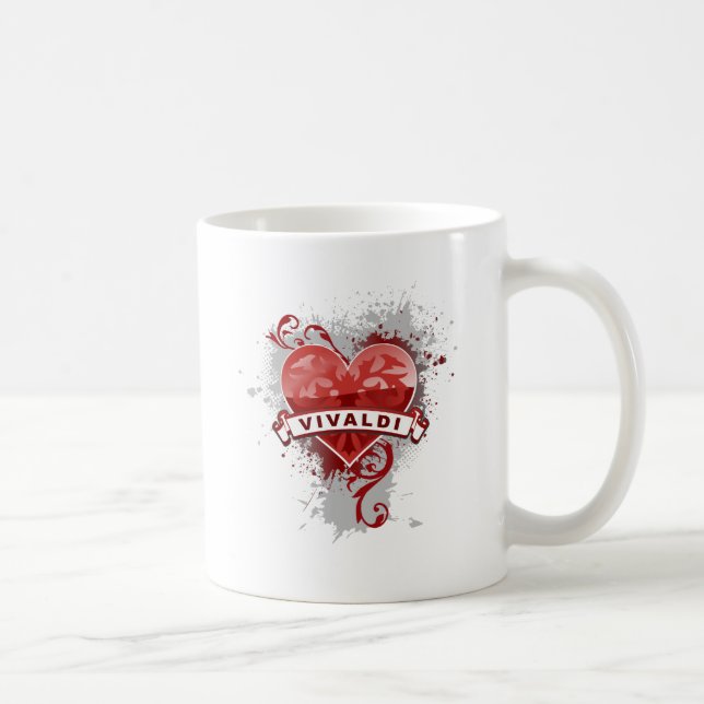 Heart Vivaldi Coffee Mug (Right)