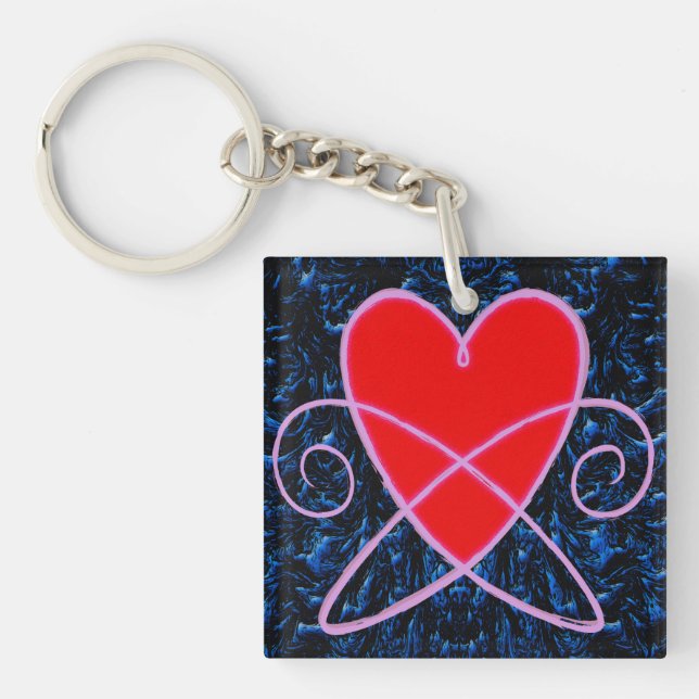 Heart Vortex Key Ring (Front)