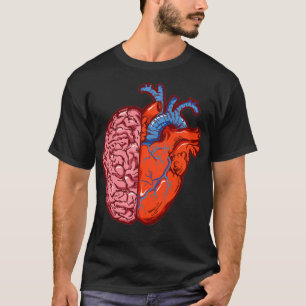 Heart vs Brain Inspired EQ vs IQ Related Heart and T-Shirt