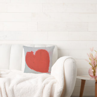 Heart wall clock cushion