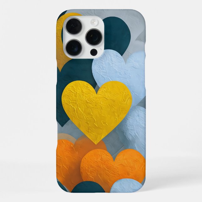 Heart Wallpaper for iPhone 16 Pro Max Case (Back)