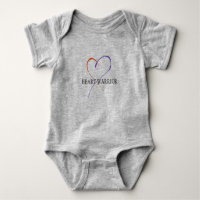 Heart Warrior Baby Bodysuit