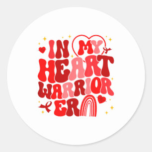 Heart Warrior Era Disease Go Classic Round Sticker