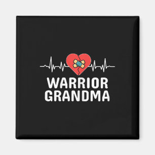 Heart Warrior Grandma Chd Congenital Heart Disease Magnet