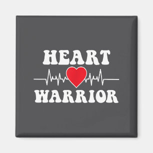 Heart Warrior Heart Disease Awareness Month Red He Magnet