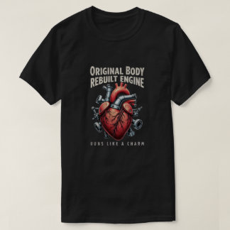 Heart Warrior - Rebuilt & Running Strong Survivor T-Shirt
