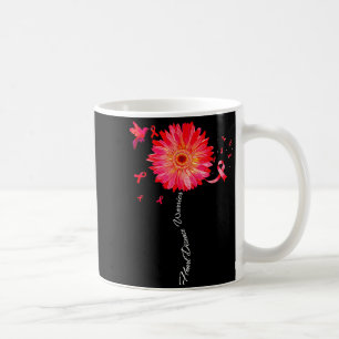 Heart Warrior Ribbon Sunflower Red Heart Disease A Coffee Mug