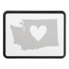 Heart Washington state silhouette