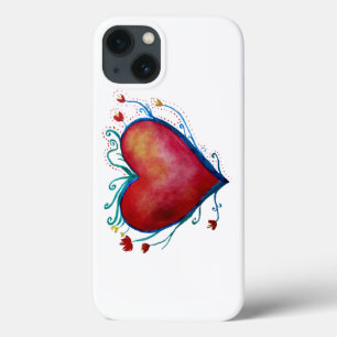 Heart Watercolor Art Apple iPhone 7, Tough Xtreme iPhone 13 Case