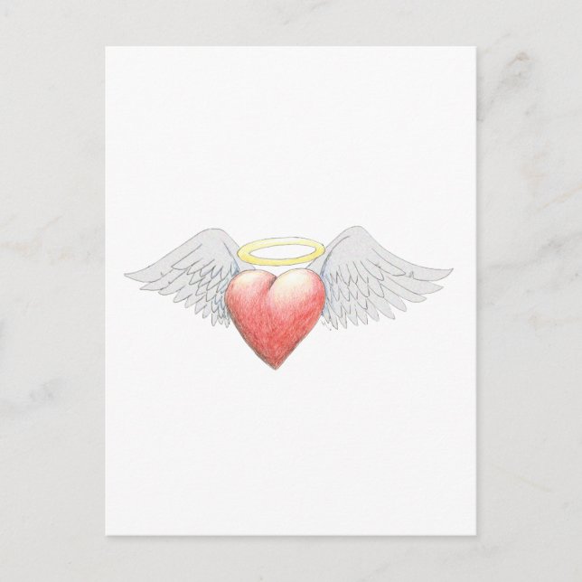 Heart Wing Halo Postcard (Front)