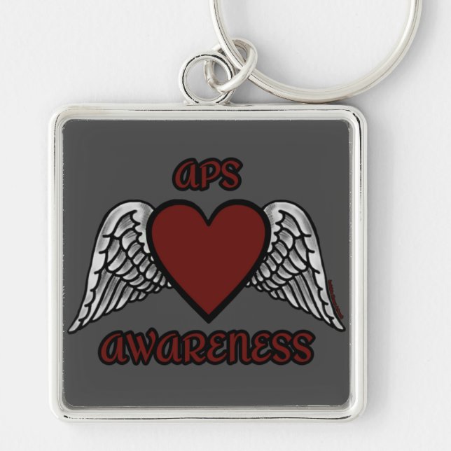 Heart/Wings...APS Keychain (Front)