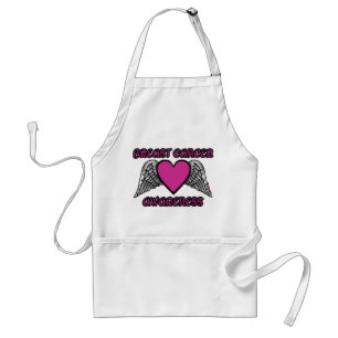 Heart/Wings...Breast Cancer Standard Apron