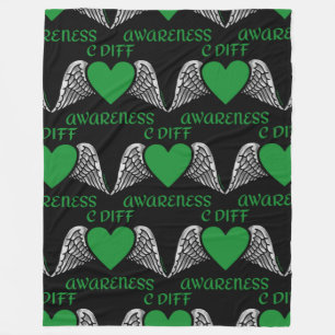 Heart/Wings...C Diff Fleece Blanket