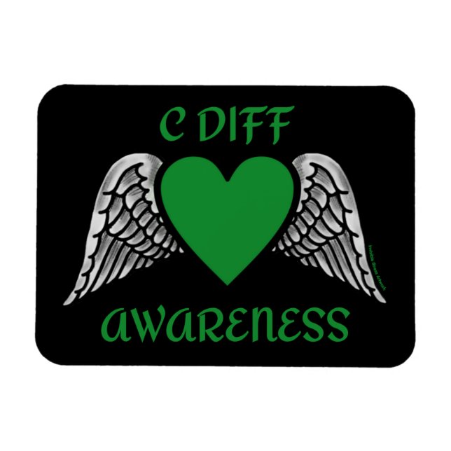 Heart/Wings...C Diff Magnet (Horizontal)