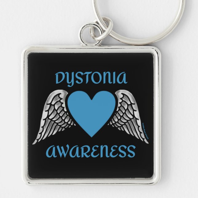 Heart/Wings...Dystonia Keychain (Front)