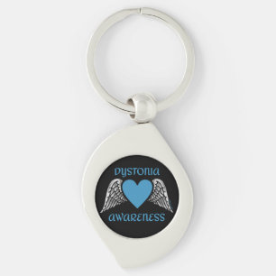 Heart/Wings...Dystonia Keychain