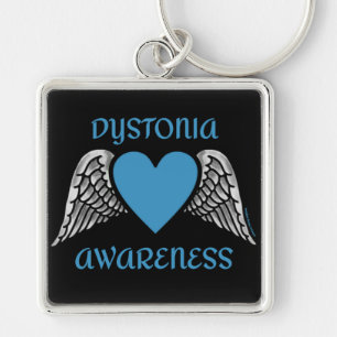 Heart/Wings...Dystonia Keychain
