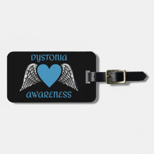 Heart/Wings...Dystonia Luggage Tag