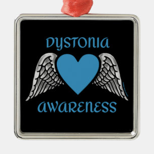 Heart/Wings...Dystonia Metal Ornament