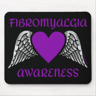 Heart/Wings...Fibro Mouse Pad