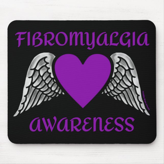 Heart/Wings...Fibro Mouse Pad (Front)