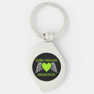 Heart/Wings...Lyme Key Ring