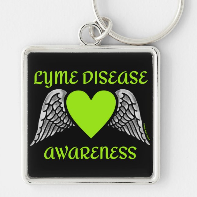 Heart/Wings...Lyme Keychain (Front)