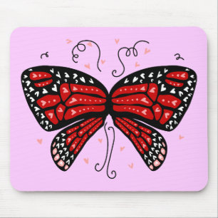 Heart Wings Mouse Pad