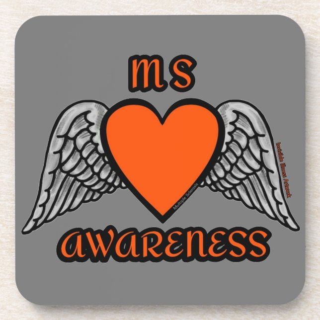 Heart/Wings...MS Coaster (Front)