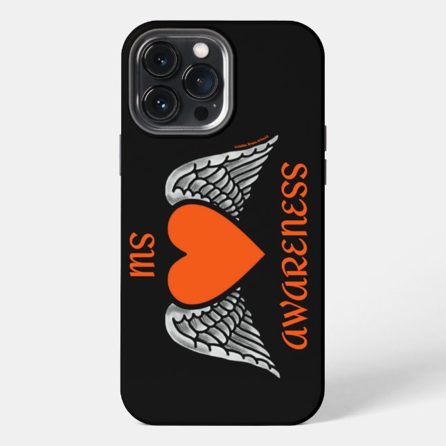 Heart/Wings...MS iPhone Case (Back)