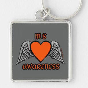 Heart/Wings...MS Key Ring