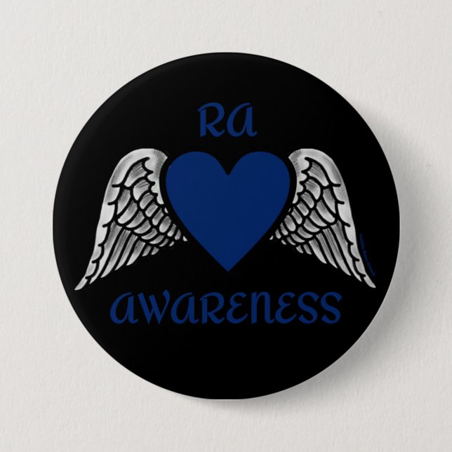 Heart/Wings...RA Button (Front)