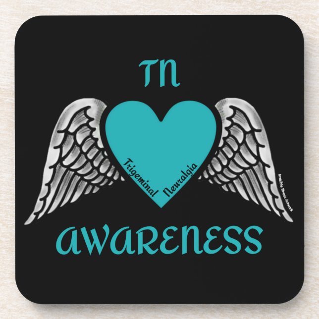 Heart/Wings...TN Drink Coaster (Front)