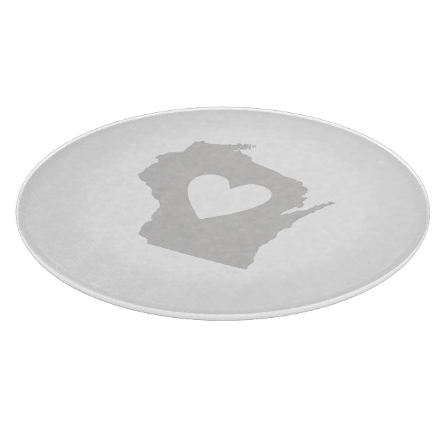 Heart Wisconsin Cutting Board (Corner)
