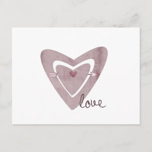 Heart with Arrow Postcard