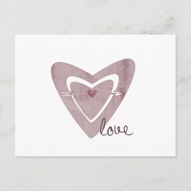 Heart with Arrow Postcard (Front)