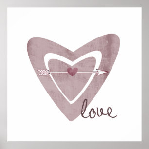 Heart with Arrow Poster