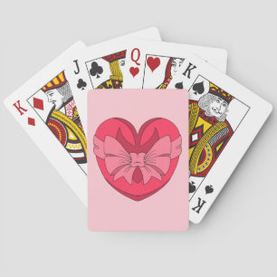 Heart with Arrowhead and Bow Playing Cards