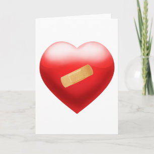 Heart with BandAid Card
