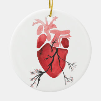 Heart With Branches Ceramic Tree Decoration